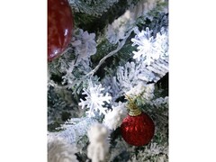 47435 [НУ-3641]Гирлянда метражная "СНЕЖИНКИ" 5 м, 50 белых ламп, прозрачная нить, 8 режимов НУ-3641