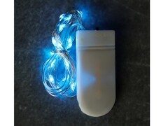 Гирлянда-проволока 1,9 м, 20 голубых ламп на бат. НУ-3649
