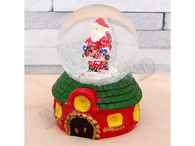 Водяной шар "Дедушка Мороз в красном костюме" 4,5 см Т-9868