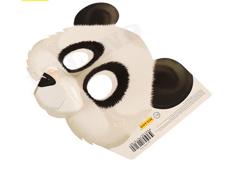 Купить оптом Маска детская из картона "ПАНДА" 24*24,5 см КРК-1318 в Луганске