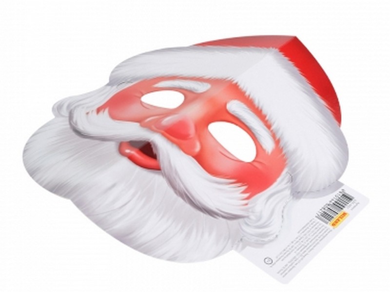 Купить оптом Маска детская из картона "ДЕДУШКА МОРОЗ" 20*23,5 см КРК-0821 в Луганске