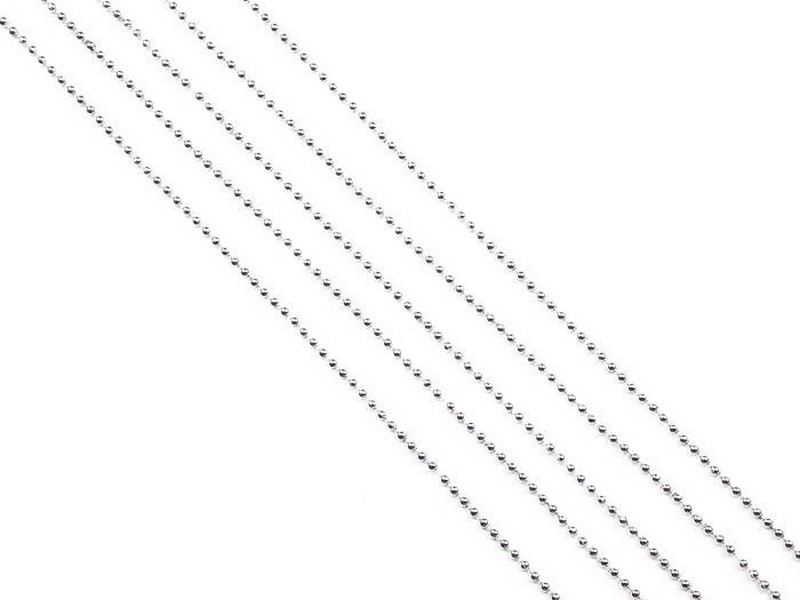 Бусы на елку БУСИНКИ серебро 2,7м в пак. 78847