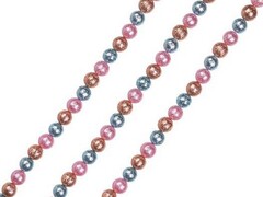 47899 [86384]Бусы на елку МАЛЕНЬКИЕ РАЗНОЦВЕТНЫЕ ШАРИКИ 1,7м в пак. 86384