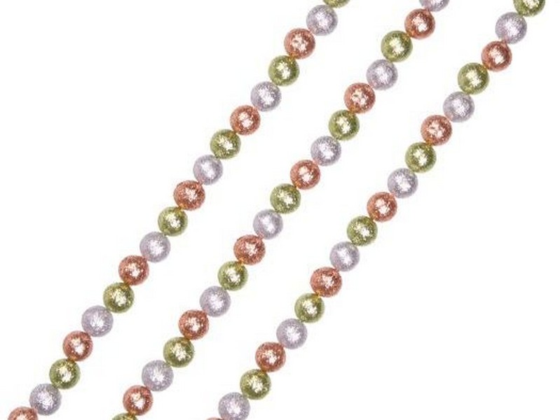 Бусы на елку МАЛЕНЬКИЕ РАЗНОЦВЕТНЫЕ ШАРИКИ 1,7м в пак. 86385