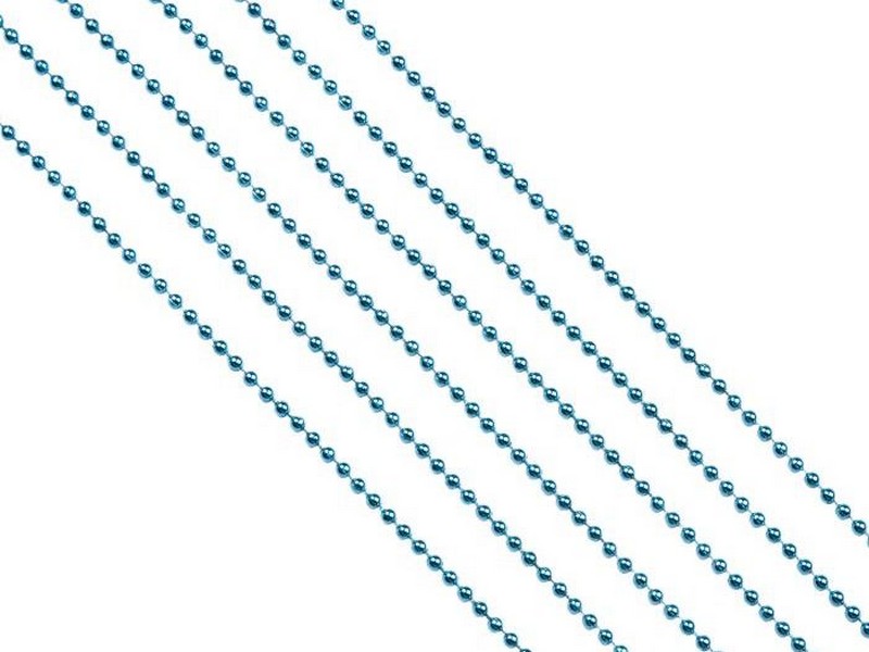 Бусы на елку БИРЮЗОВЫЕ 2,7м в пак. 38675