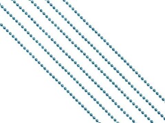 47911 [38675]Бусы на елку БИРЮЗОВЫЕ 2,7м в пак. 38675