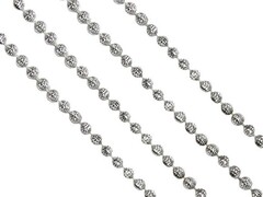 47913 [38684]Бусы на елку СЕРЕБРЯНЫЙ МАСКАРАД 2,7м в пак. 38684