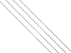 47916 [76086]Бусы на елку БУСИНКИ серебро 2,7м в пак. 76086