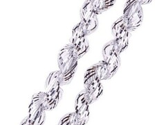 47923 [75776]Мишура СЕРЕБРЯНАЯ ФИГУРНАЯ 1,5м 75776
