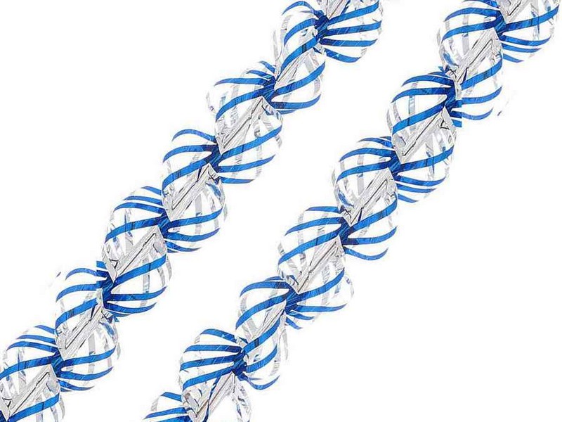 Мишура СИНЯЯ ФИГУРНАЯ 1,5м 75775