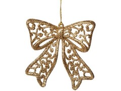 47949 [86774]Подвеска елочная ЗОЛОТОЙ БАНТИК 9см в пак. 86774