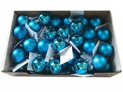 47962 [80845]Подвеска елочная ШАР БИРЮЗОВЫЙ 5см 80845