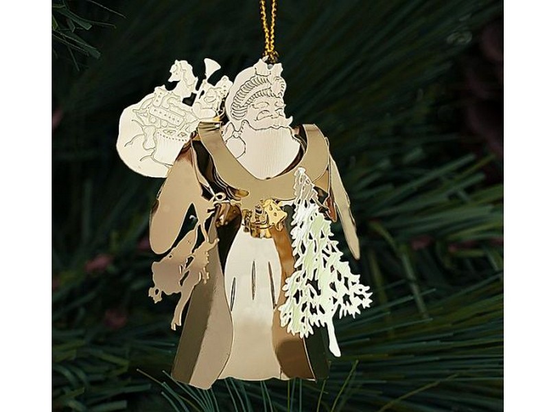 Подвеска елочная ДЕД МОРОЗ из металла 7,4см 25062