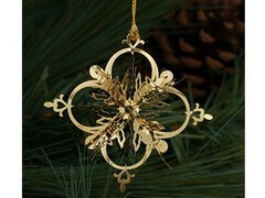 47965 [25101]Подвеска елочная СНЕЖИНКА из металла 7см 25101