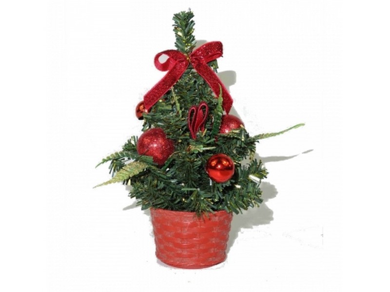 Елка с декором в горшке 20 см НУ-4907