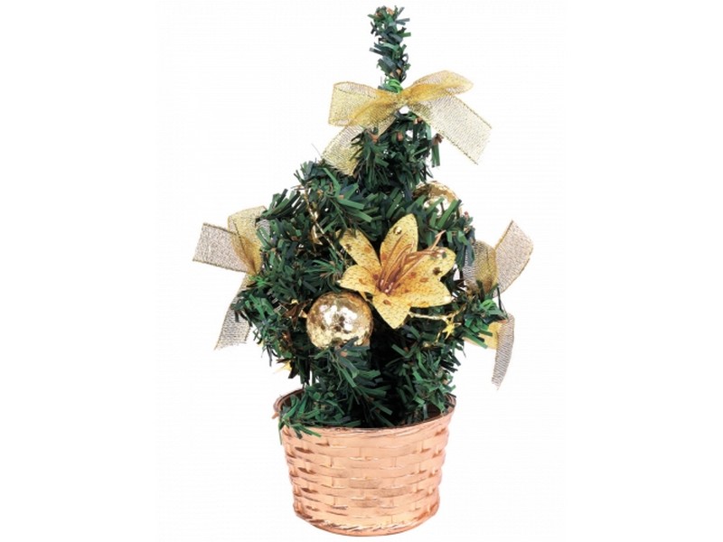 Купить оптом Елка с декором в горшке 20 см НУ-4909 в Луганске