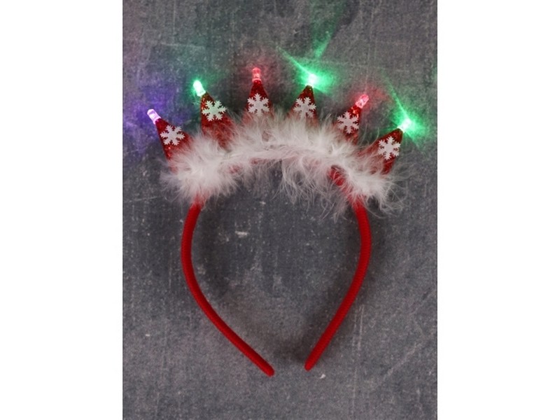 Купить оптом Ободок «КОРОНА» со светодиодной подсветкой 19*15см НУ-2463 в Луганске