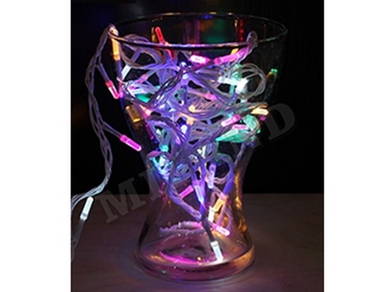 Гирлянда метражная 9 м, 100 разноцветных ламп, темная нить, 8 режимов НУ-1002