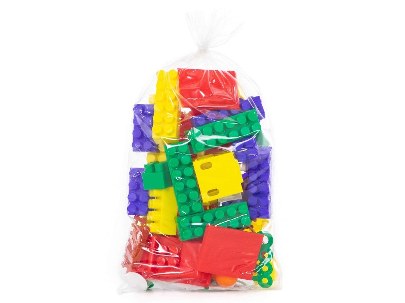 Конструктор "Строитель" 68 эл. в пакете