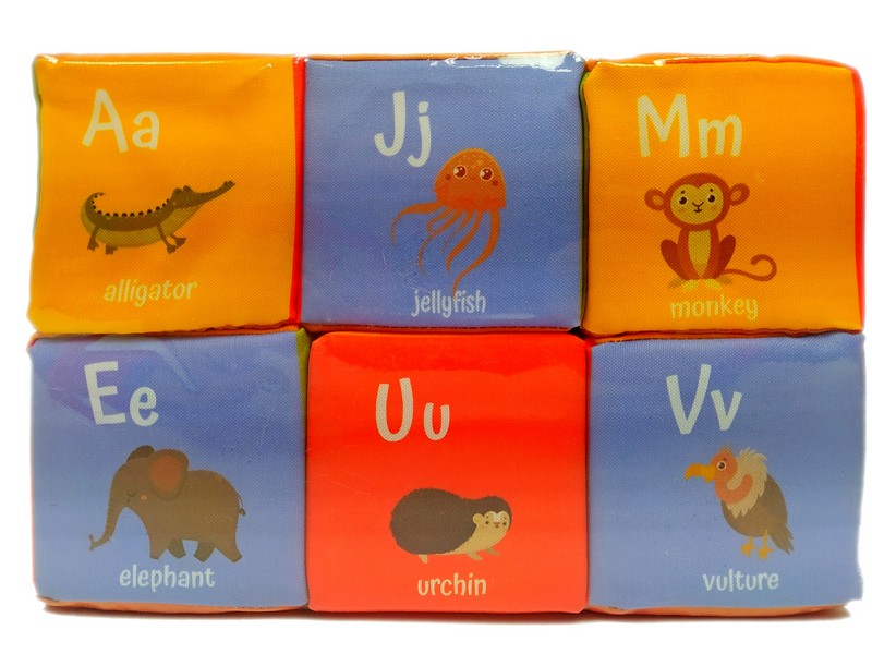 Купить оптом Набор кубиков "Английский алфавит" 6 шт РРР-01 в Луганске