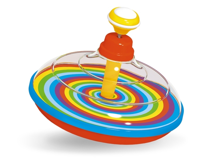 Юла прозрачная малая с музыкой