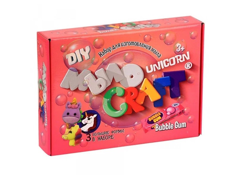 Набор для изготовления мыла «Unicorn» Bubble gum