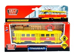 50625 [SB-16-66WB]Технопарк. Трамвай металл. инерц. 16,5 см (открыв. двери)
