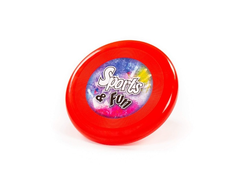 Летающая тарелка Ø225 мм красная