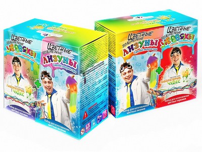 Купить оптом Набор для опытов и экспериментов "Цветные червяки и лизуны" в Луганске