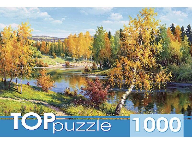 TOPpuzzle ПАЗЛЫ 1000 элементов. ЗОЛОТАЯ ОСЕНЬ И. ПРИЩЕПА