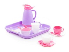 Набор посуды "Алиса" с подносом на 2 персоны 12 эл. в сеточке