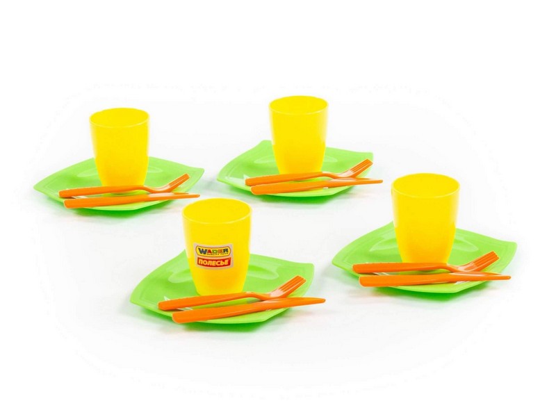 Купить оптом Набор посуды "Столовый" на 4 персоны 16 эл. в сеточке в Луганске