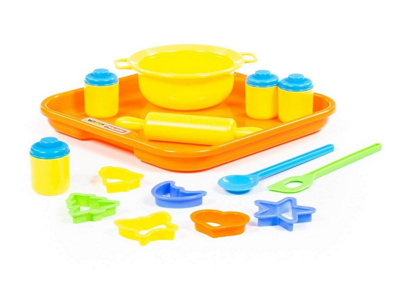 Набор посуды для выпечки №1 с подносом 19 эл. в сеточке