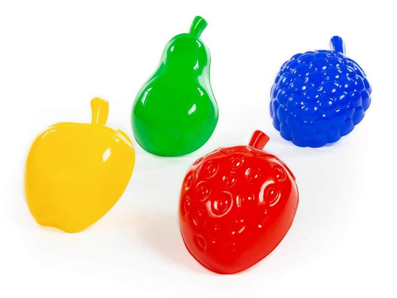 Формочки "Фрукты" большие 4 шт