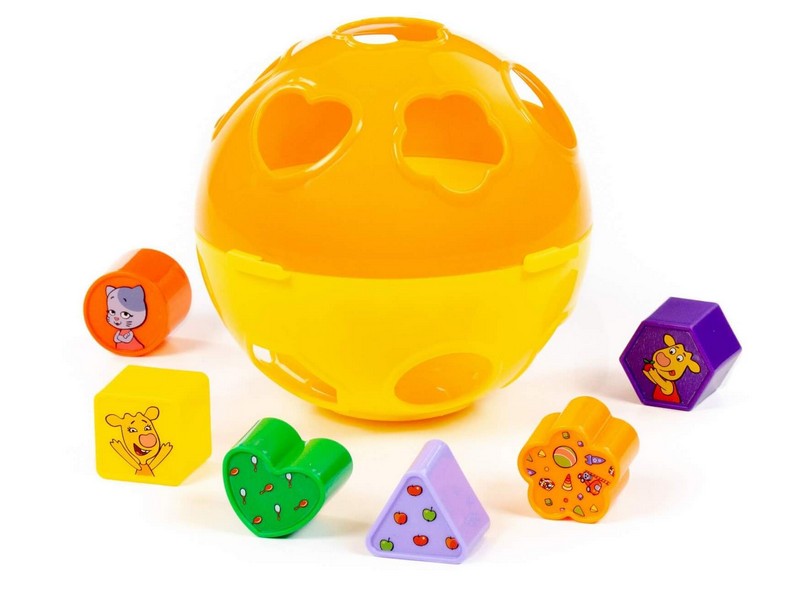 Развивающая игрушка "Шар" Оранжевая корова в сеточке