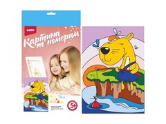 Картина на картоне с красками 20х28,5 см по номерам. СМЕЛЫЙ РЫБАК