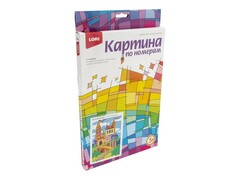 Картина на картоне с красками 20х28,5 см по номерам. ВОЛШЕБНЫЙ ЗАМОК