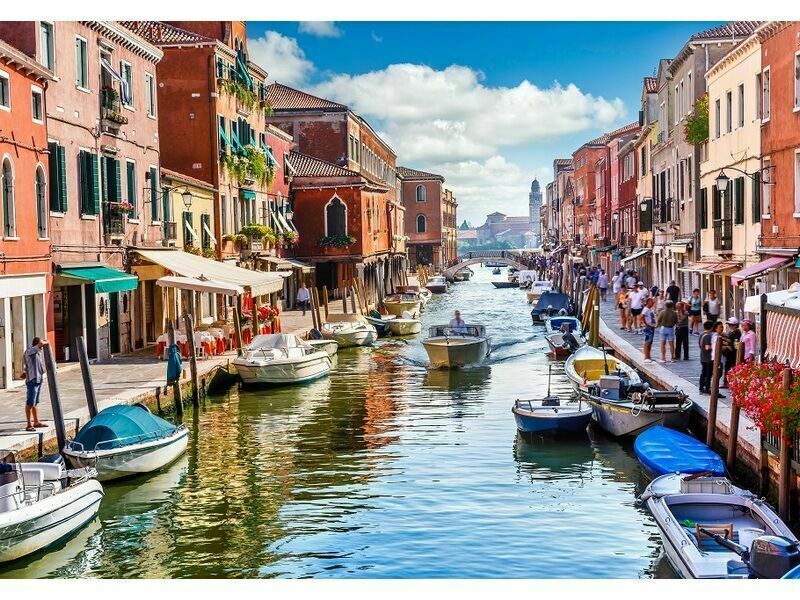 Алмазная мозаика 30х40 см ПРЕКРАСНАЯ ВЕНЕЦИЯ (с подр., с полн. заполн., блест.)