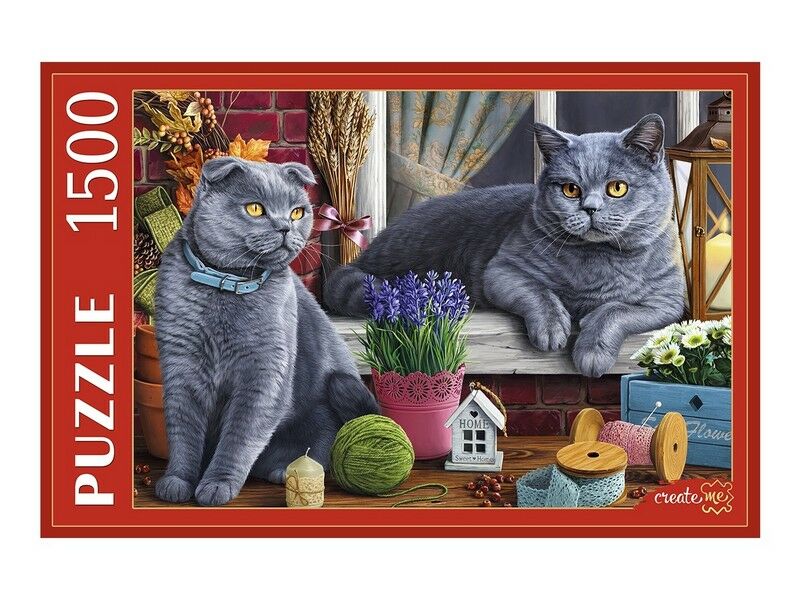 ПАЗЛЫ 1500 элементов. БРИТАНСКИЕ КОТЫ