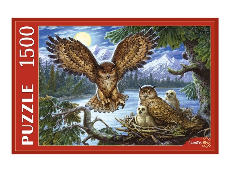 ПАЗЛЫ 1500 элементов. СОВЫ