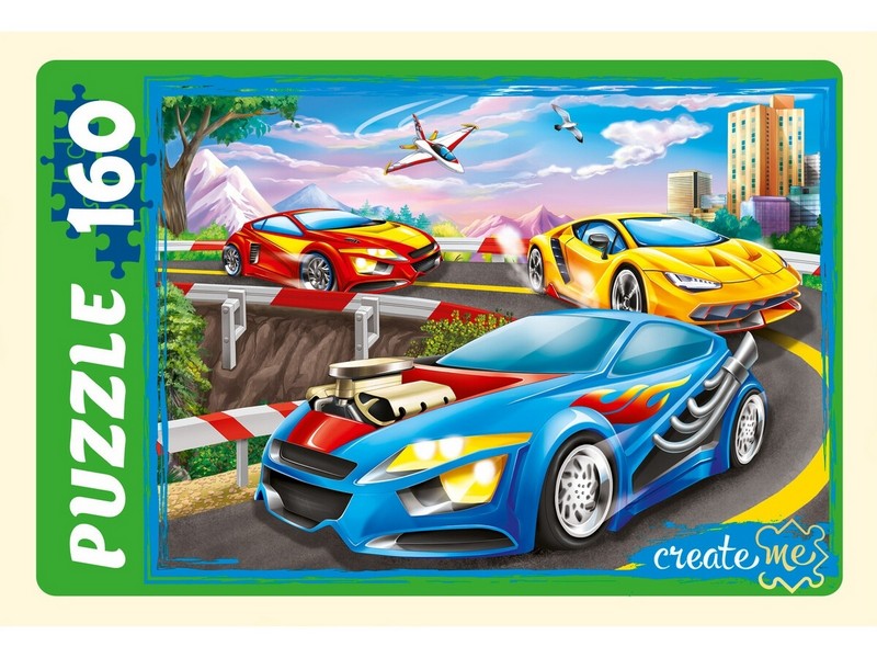 ПАЗЛЫ 160 элементов. КРУТЫЕ МАШИНКИ №13