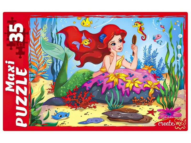 МАКСИ-ПАЗЛЫ 35 элементов. МЕЧТЫ РУСАЛОЧКИ