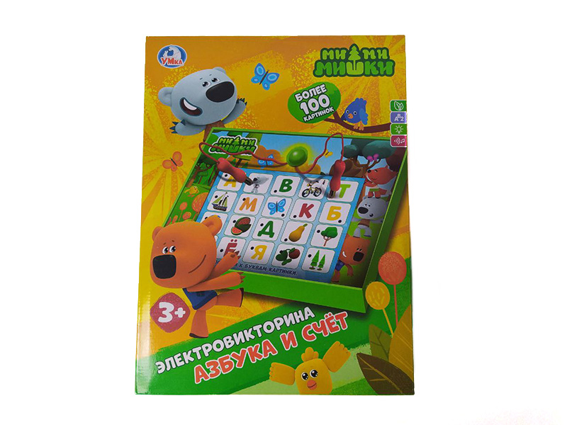 Электровикторина "Ми-ми-мишки. Азбука и счет" (более 100 картинок) 35*26*5 см в кор. B1656846-R1