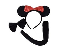 Маскарадный набор «МИННИ» (галстук, ободок, хвостик) 22*1,5*20см 87077