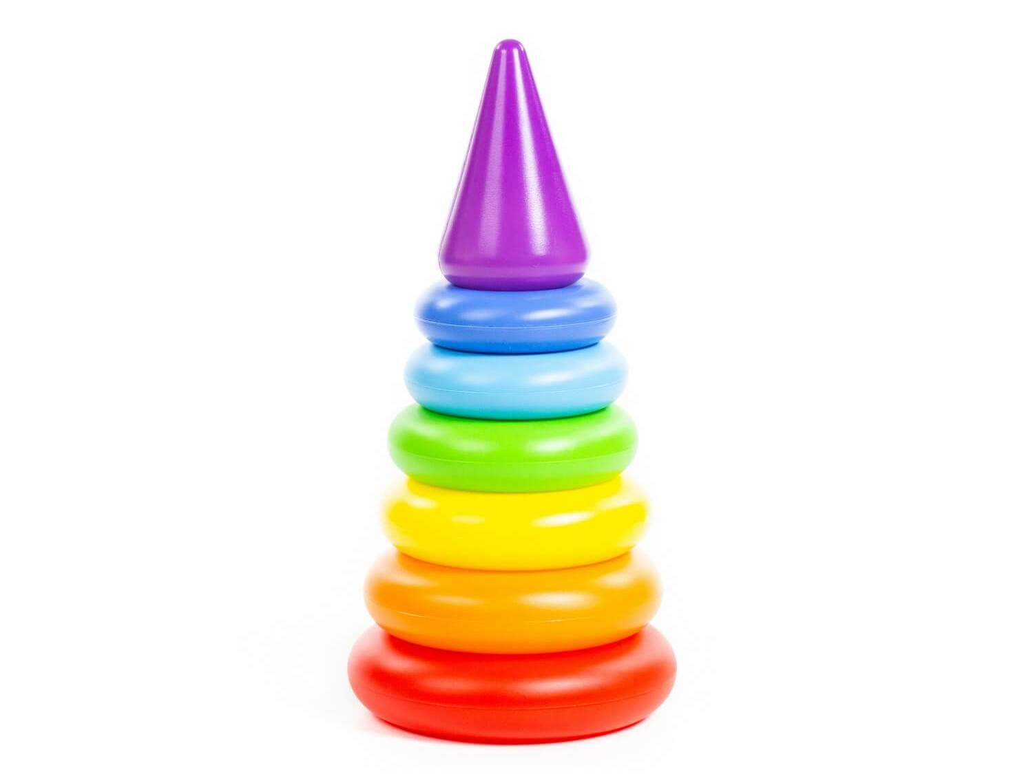 Пирамидка "Колечко-конус" 8 эл. 28см
