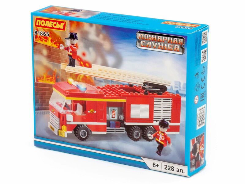 Конструктор "Классик" "Пожарная служба-3" 228 эл. в коробке
