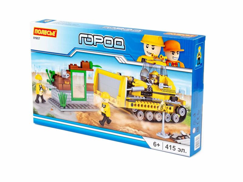 Конструктор "Классик" "Город. Строительная бригада-2" 415 эл. в коробке