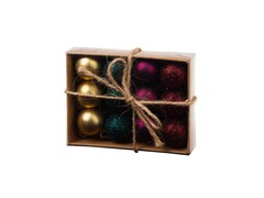 55090 [89190]Набор ШАРЫ ЯРКИЕ ЯГОДКИ из полистирола 2 см (12шт/уп) 89190