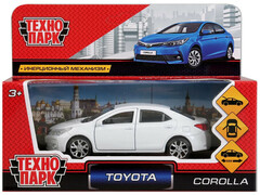 Технопарк. Машина "TOYOTA COROLLA" металл. инерц. 12 см (открыв. двери, багажник) белый