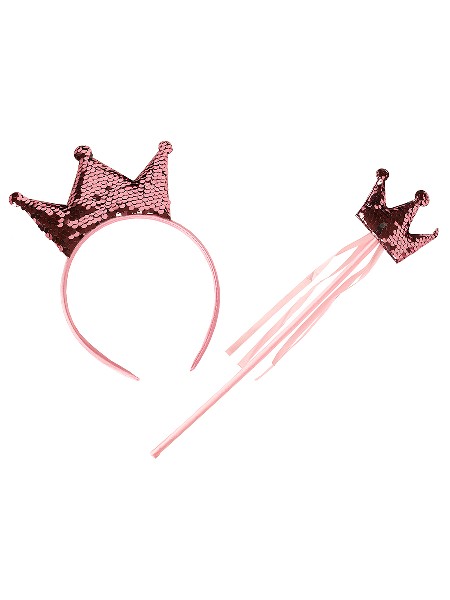 Маскарадный набор «СКАЗОЧНАЯ ПРИНЦЕССА» (ободок, волшебная палочка) 10*35см КРК-5764